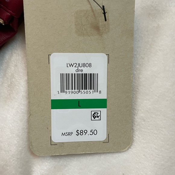 Levi Strauss burgundy leather jacket.  Womens large - Picture 5 of 5